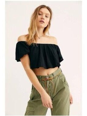 NWOT Free People We The Free Sunnie Tee Crop Top
